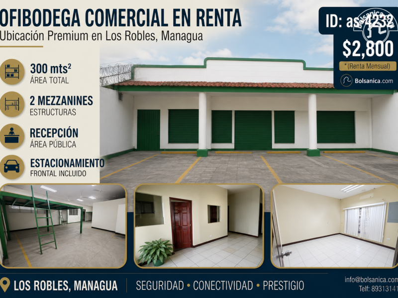 Alquiler de Oficina- Ofibodega 